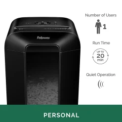 Fellowes Powershred LX85 12-Sheet Cross Cut Personal Paper Shredder (FEL4400401)