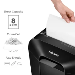 Fellowes Powershred LX45 8-Sheet Cross Cut Personal Paper Shredder (FEL4400201)