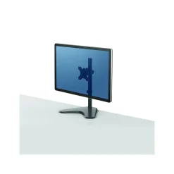 Fellowes Professional Series Freestanding Single Monitor Arm, Up to 32", Black (8049601)
