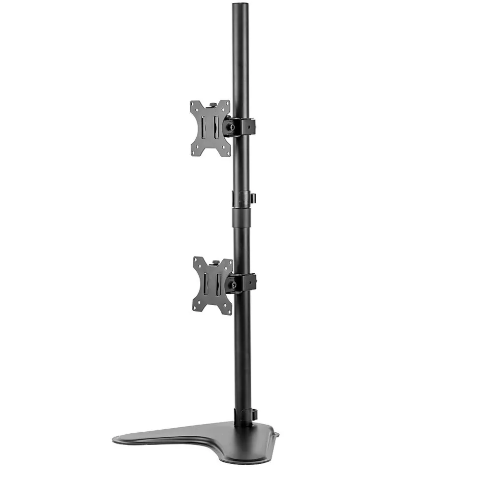 Fellowes Professional Series Freestanding Dual Stacking Monitor Arm, Up to 32", Black (8044001)