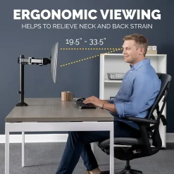 Fellowes Reflex Dual Adjustable Monitor Arm, Up to 27