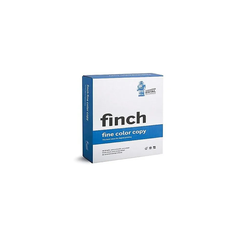 Finch Fine 8.5" x 11" Color Copy Paper, 32 lbs., 98 Brightness, 3000 Sheets/Carton (3800-8004)