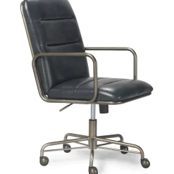 Finch Franklin Bonded Leather Computer and Desk Chair, Charcoal Gray (CHR10060A)