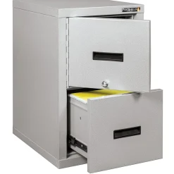 FireKing® FireShield 2-Drawer Vertical File Cabinet, Letter/Legal, Diamond Stone (2S1822-DDSSF)