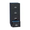 FireKing 1-Hour Fire Resistant Vertical Cabinet, Legal, 4-Drawer, Black, 52 3/4"H x 20 13/16"W x 25 1/16"D, Inside Delivery