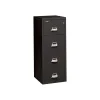 FireKing 2-Hour Fire Resistant Vertical File Cabinet, Letter, 4-Drawer, Black, 56 3/16"H x 19"W x 31 3/16"D, Inside Delivery