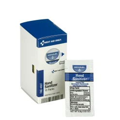 First Aid Only Antiseptic Hand Sanitizer Packets, 10/Box (FAE-4007)
