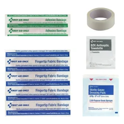 First Aid Only Classroom Single Use Pack Refill,9 Pieces, 25 Packs/Carton (91574)