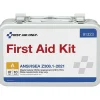 First Aid Only Metal First Aid Kit, ANSI 2021 Class A, 10 People, 76 Pieces (91323)