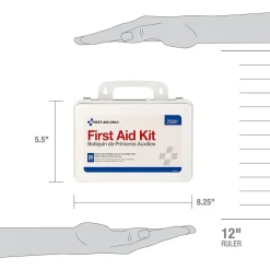 First Aid Only Plastic First Aid Kit, 25 People, 112 Pieces (25001)