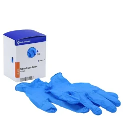 First Aid Only SmartCompliance, Refill, Powder Free Nitrile Exam Gloves, Latex Free, Large, 8/Box (FAE-6102)