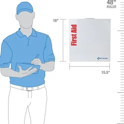 First Aid Only Unitized Metal First Aid Kit, ANSI 2015 Class A, 25 People, 82 Pieces (90568)