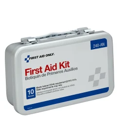First Aid Only Unitized Metal First Aid Kit, 10 People, 65 Pieces (240-AN)