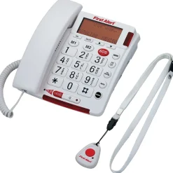 First Alert® Big Button Telephone with Emergency Key and Remote Pendant (SFA3800)