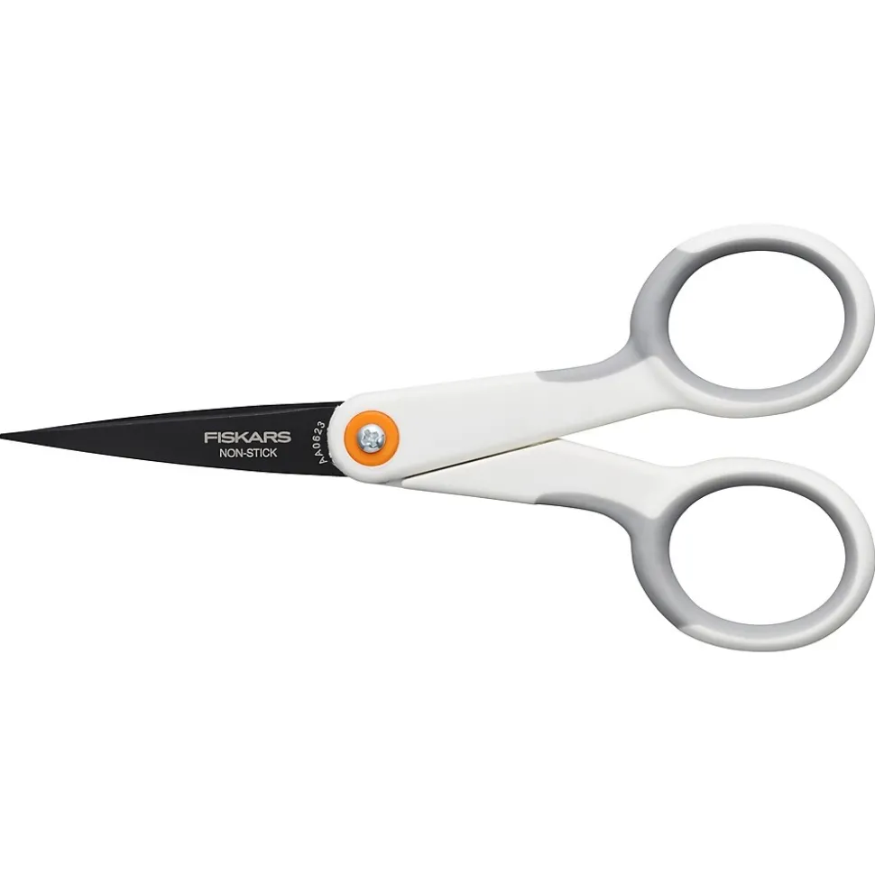 Fiskars 5" Stainless Steel Micro-Tip Scissors, Pointed Tip (1069763)