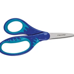 Fiskars Softgrip 5" Stainless Steel Kid's Scissors, Pointed Tip, Assorted Colors (194230-1001)