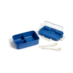 Fit & Fresh Wheat Straw Bento Box with 3 Compartment Assorted Colors