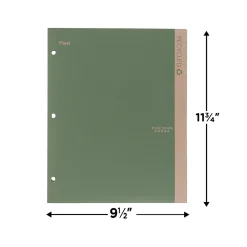 Five Star 100% Recycled 3-Hole Punched 2-Pocket Paper Folder, Assorted Colors (330027-22)