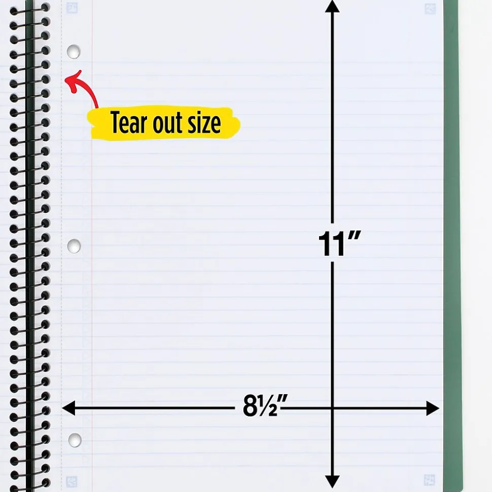 Five Star Advance 5-Subject Subject Notebooks, 8.5" x 11", College Ruled, 200 Sheets (06326)
