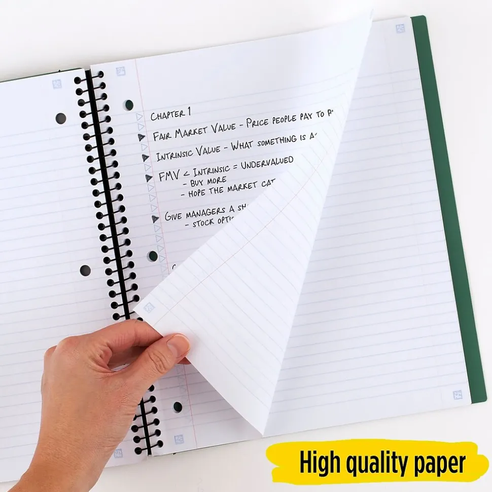 Five Star Advance 5-Subject Subject Notebooks, 8.5" x 11", College Ruled, 200 Sheets (06326)