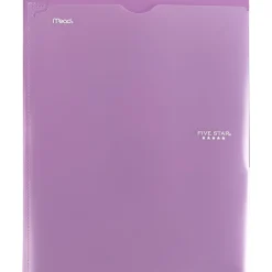 Five Star Pocket and Prong 3-Hole Punched 2-Pocket Folders, Assorted Colors (34136)