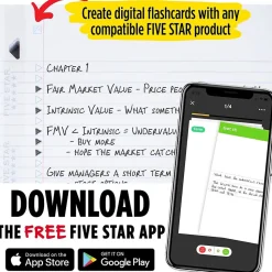 Five Star Reinforced College Ruled Filler Paper, 8.5" x 11", 100 Sheets/Pack (17102/17010)