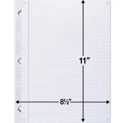 Five Star Reinforced College Ruled Filler Paper, 8.5