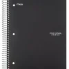 Five Star 3-Subject Notebooks, 8" x 10.5", Wide Ruled, 150 Sheets, Each (51014)