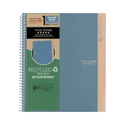 Five Star 1-Subject Notebooks, 8.5" x 11", College Ruled, 100 Sheets, Each (820053-22)