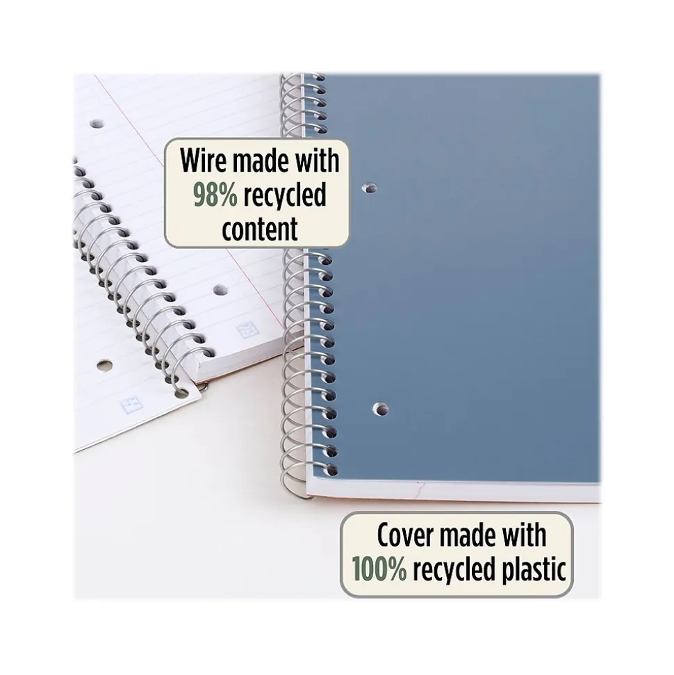 Five Star 1-Subject Notebooks, 8.5" x 11", College Ruled, 100 Sheets, Each (820053-22)