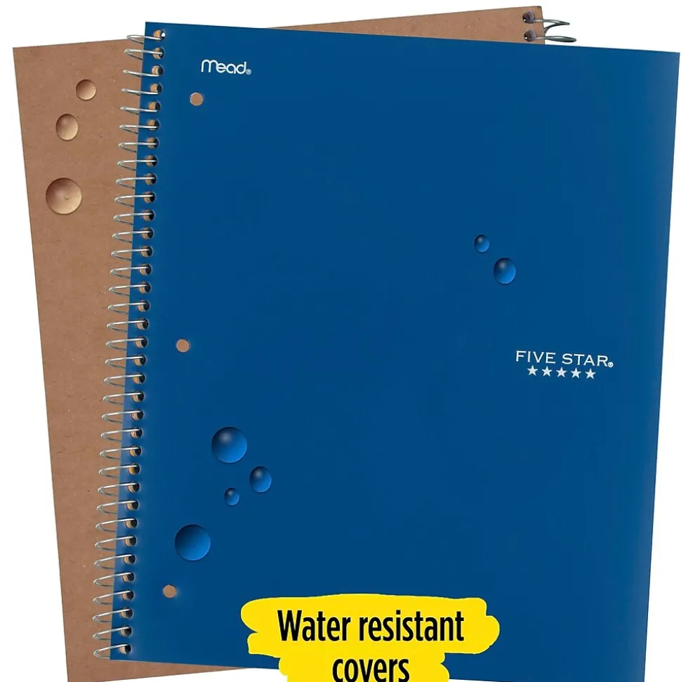 Five Star 1-Subject Notebooks, 8.5" x 11", College Ruled, 100 Sheets (06206/08076)