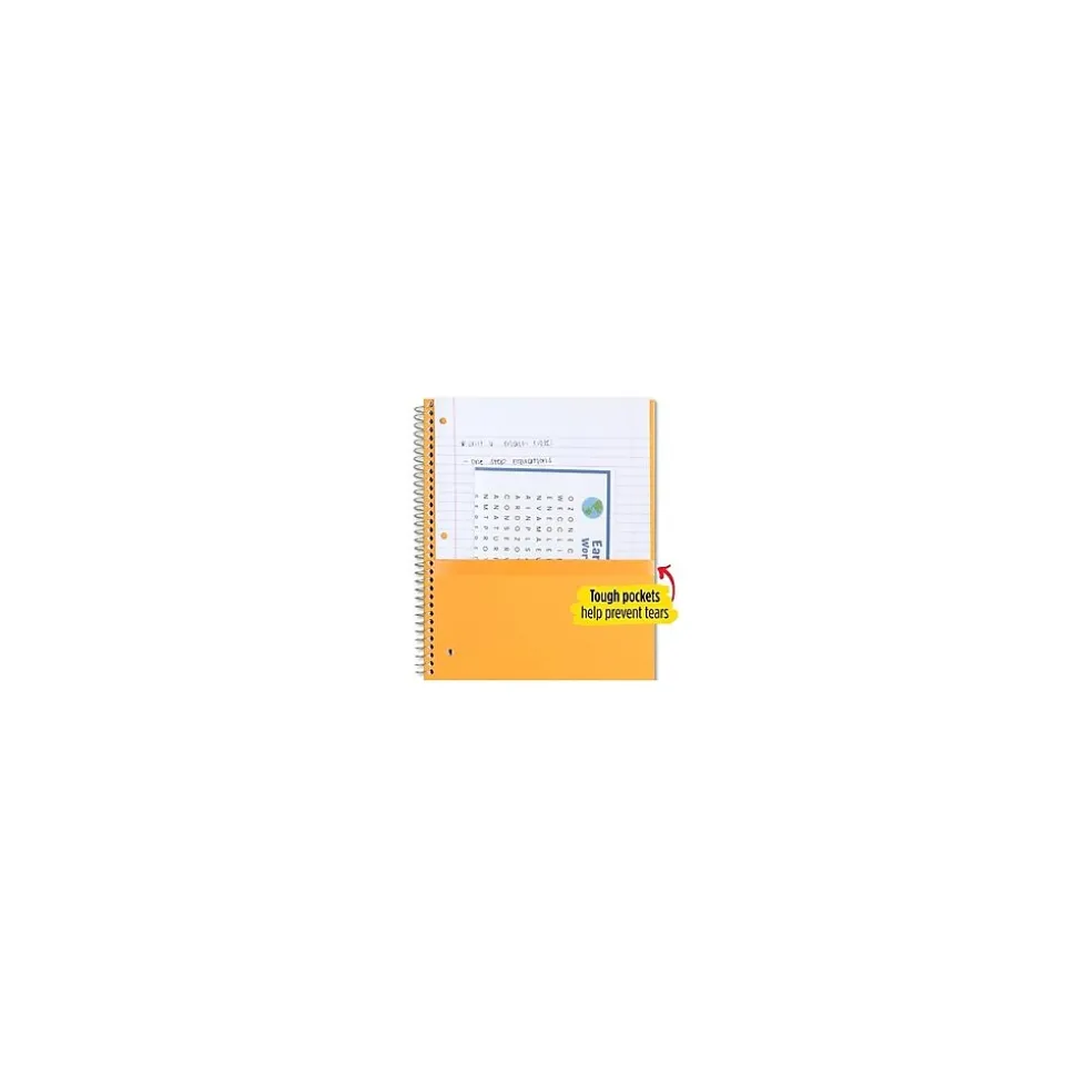 Five Star 1-Subject Notebooks, 8" x 10.5", Wide Ruled, 100 Sheets, Each (05238/07635)