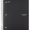 Five Star 5-Subject Subject Notebooks, 8" x 10.5", Wide Ruled, 200 Sheets, Each (51016)