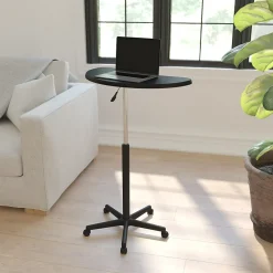 Flash Furniture 25" Laminate Laptop Desks Black (NANJN2792)