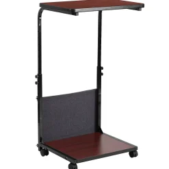 Flash Furniture Charger 24"W Rectangular Adjustable Standing Computer Desk, Mahogany (MT62881)