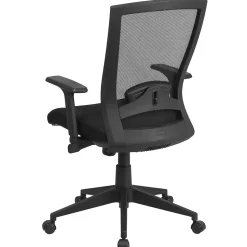Flash Furniture Cleo Ergonomic Mesh Swivel Mid-Back Executive Office Chair, Black (HL0004K)
