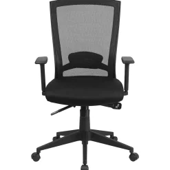 Flash Furniture Cleo Ergonomic Mesh Swivel Mid-Back Executive Office Chair, Black (HL0004K)