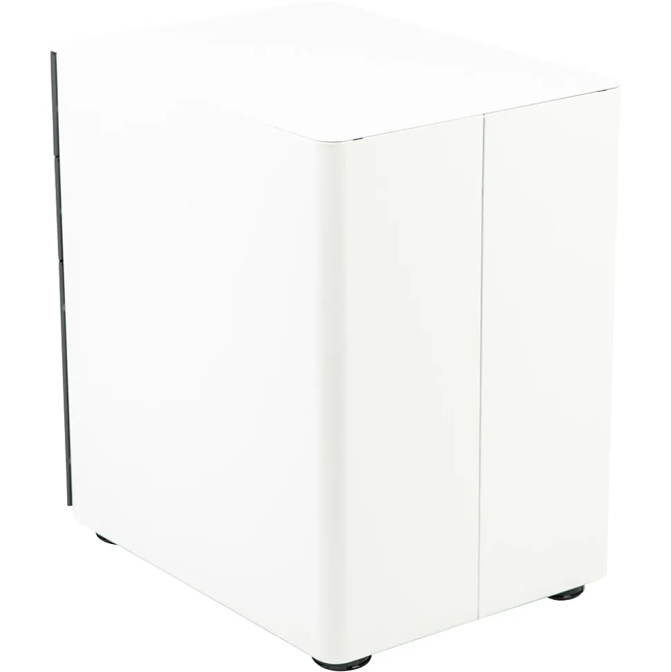 Flash Furniture 3-Drawer Cabinet, Legal & Letter Files, White/Charcoal, 21" (HZCHPL02GRYWH)