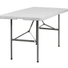 Flash Furniture Elon Folding Table, 60" x 30", Granite White (DADYCZ152Z)