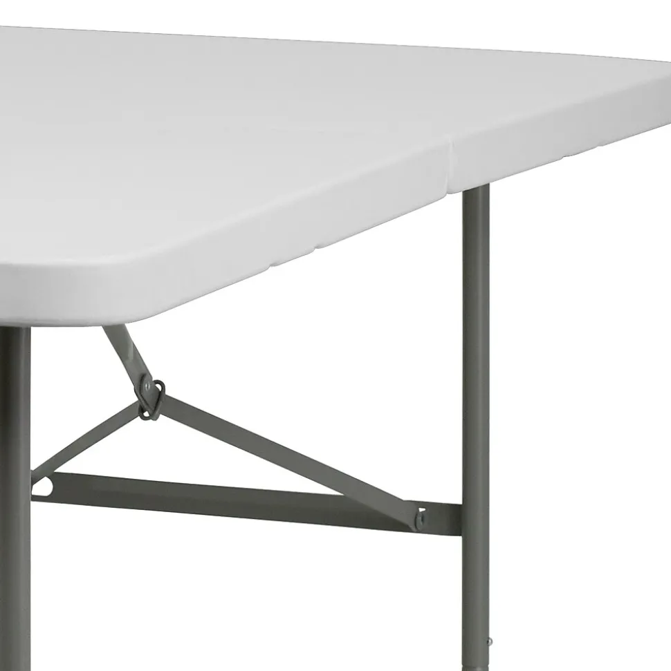 Flash Furniture Elon Folding Table, 60" x 30", Granite White (DADYCZ152Z)