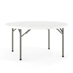 Flash Furniture Elon Folding Table, 59.75" x 59.75", Granite White (DADYCZ152RGW)