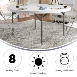 Flash Furniture Elon Folding Table, 59.75