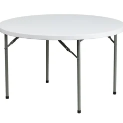 Flash Furniture Elon Folding Table, 48" x 48", Granite White (DADYCZ122R)