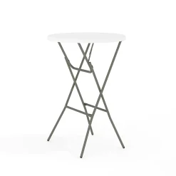 Flash Furniture Elon Folding Table, 31.25" x 31.25", Granite White (DADYCZ80R2BAR)