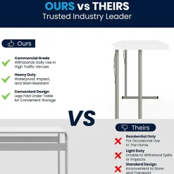 Flash Furniture Elon Folding Table, 96