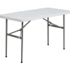 Flash Furniture Elon Folding Table, 48.25" x 24", Granite White (DADYCZ1222)
