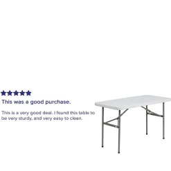 Flash Furniture Elon Folding Table, 48.25