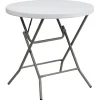 Flash Furniture Elon Folding Table, 31.5" x 31.5", Granite White (DADYCZ80RGW)
