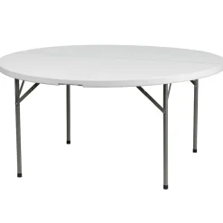 Flash Furniture Elon Folding Table, 60" x 60", Granite White (DADYCZ154GW)