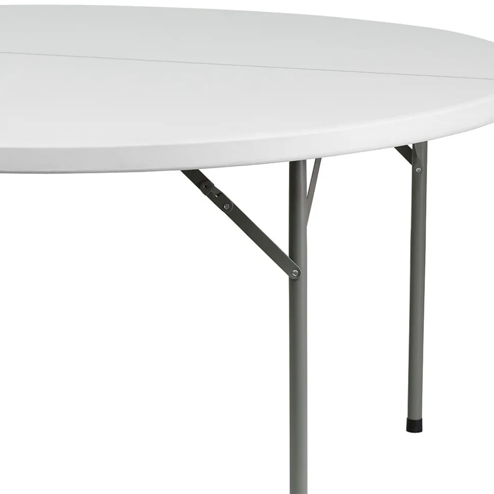 Flash Furniture Elon Folding Table, 60" x 60", Granite White (DADYCZ154GW)